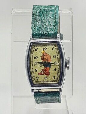 1947 New Haven Joe Palooka Maually Wound Wristwatch Running